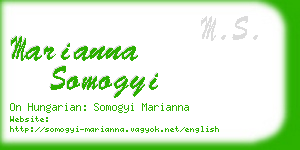 marianna somogyi business card
